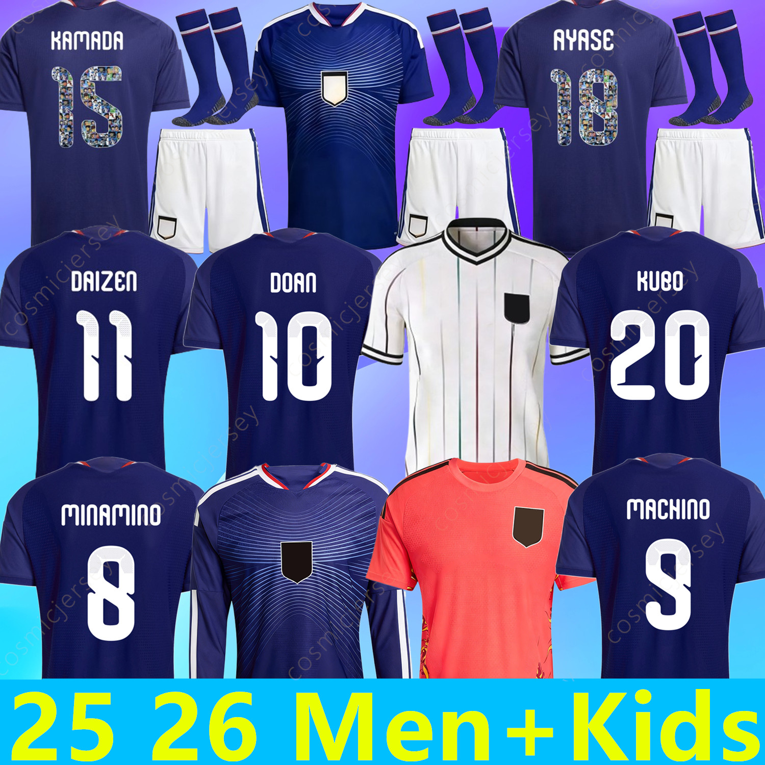 25 26 new Japan Soccer Jerseys World Cup MINAMINO TOMIYASU TSUBASA Mitoma Maeda maillot japon Football Shirt KYOGO Asano Ito SHIBASAKI KUBO DOAN DAIZEN KAMADA AYASE
