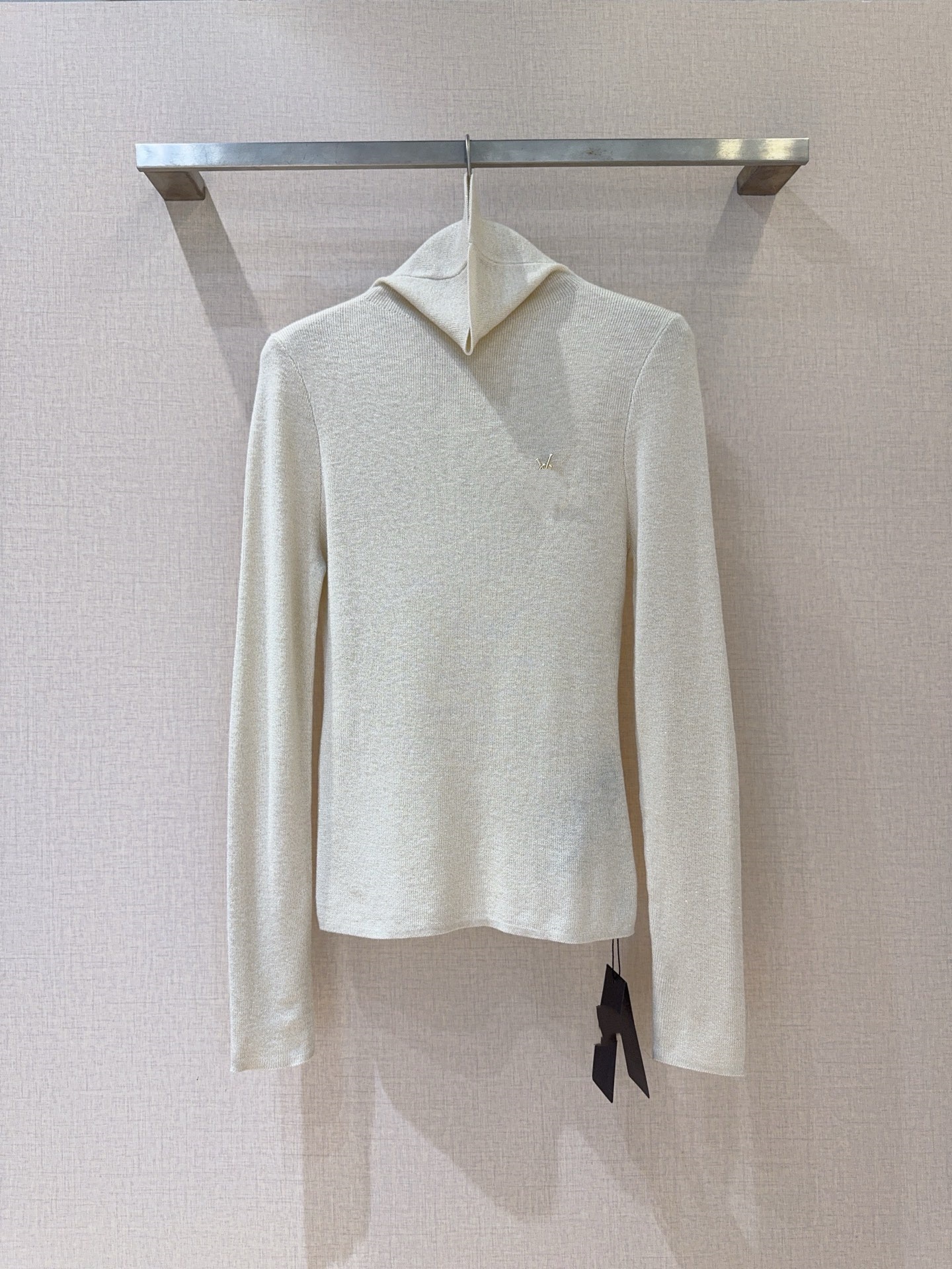 26 new high neck sequined knitted sweater