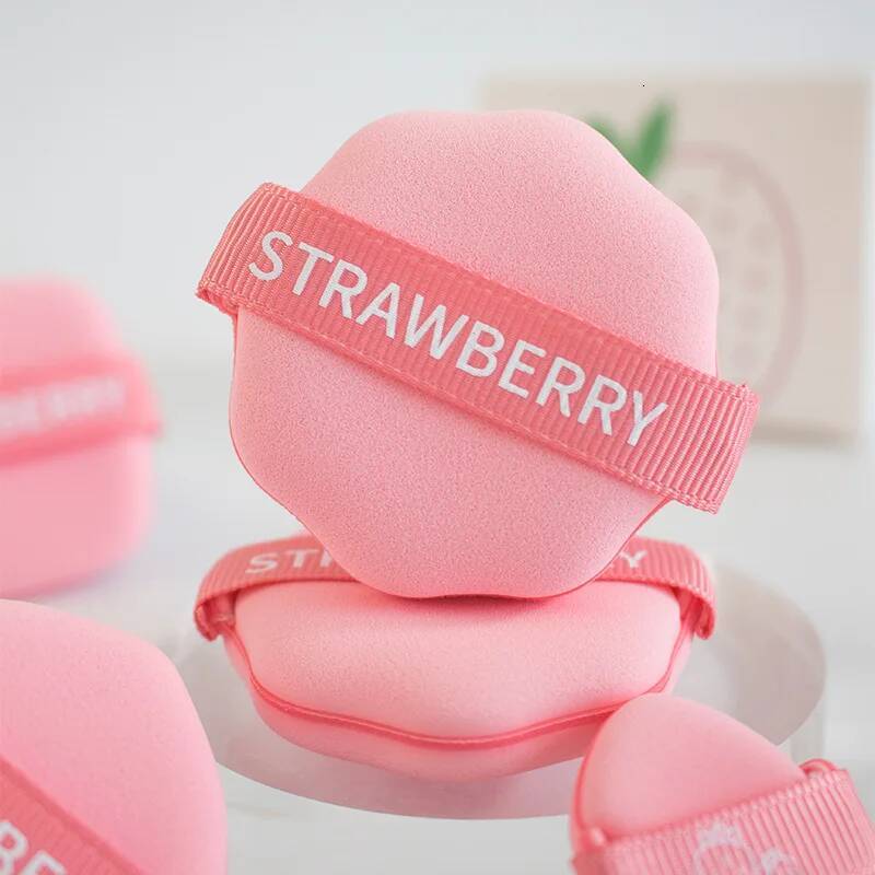Bestseller Guo Xiao Niu Strawberry Biscuit air cushion puff dry and wet foundation super soft not eat powder big makeup sponge ddmyHappy