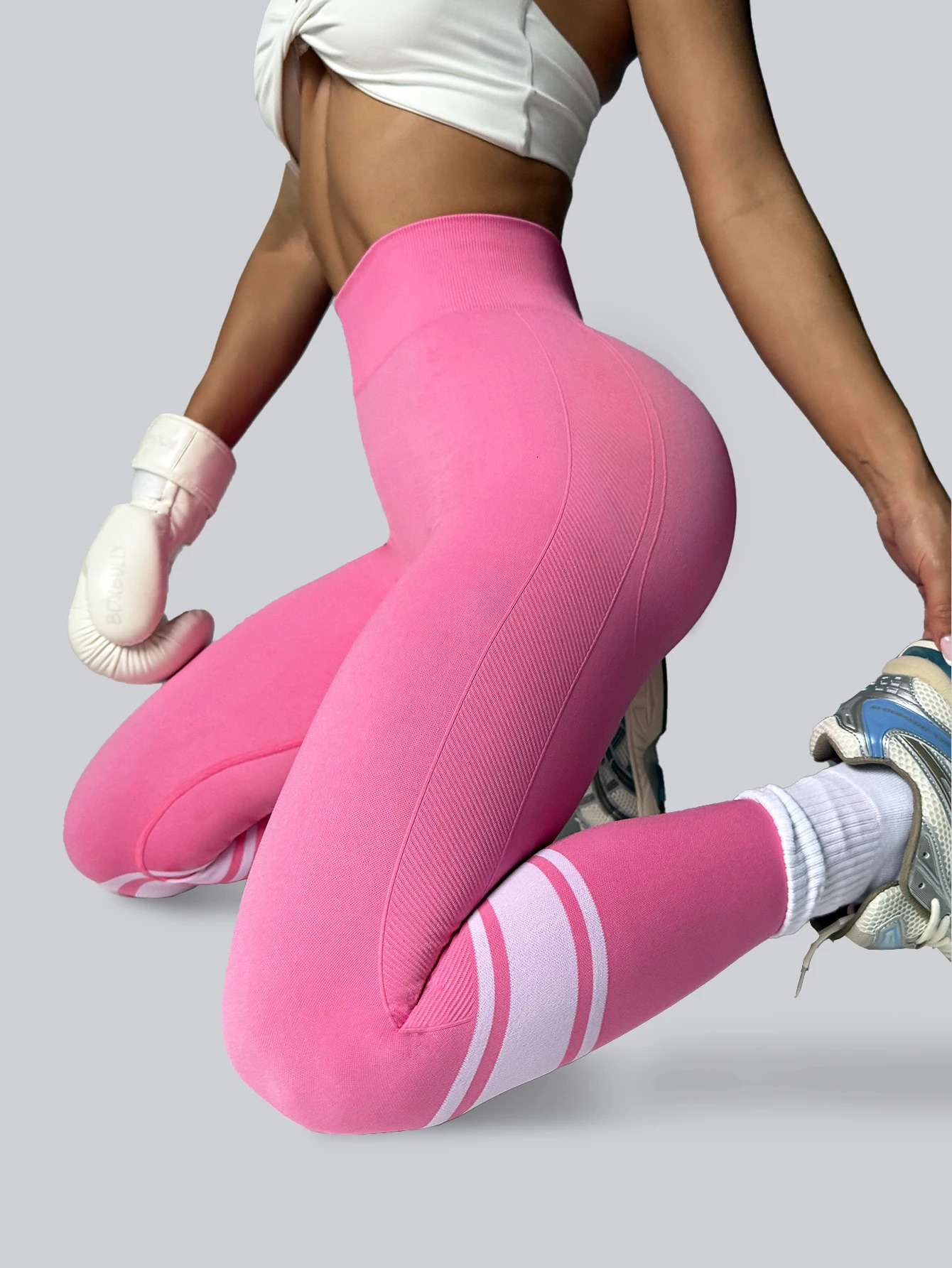 Seamless Yoga Pants Fitness High Elasticity Waist Hip Lift Intensity Exercise Training 260106