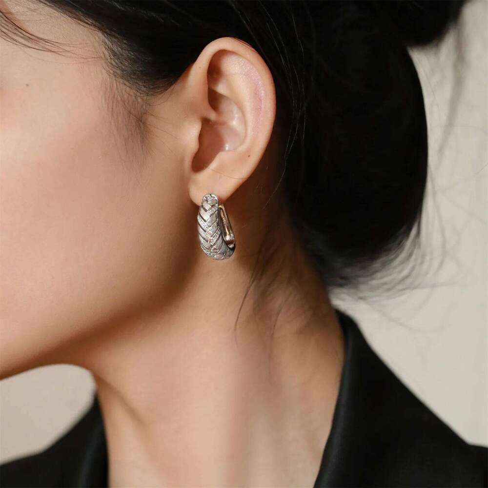 Sam Panda 925 Sterling Silver Tassel Earrings for Women Hollow Out Exquisite Gorgeous Temperament Elegant Jewelry Gift Dropship