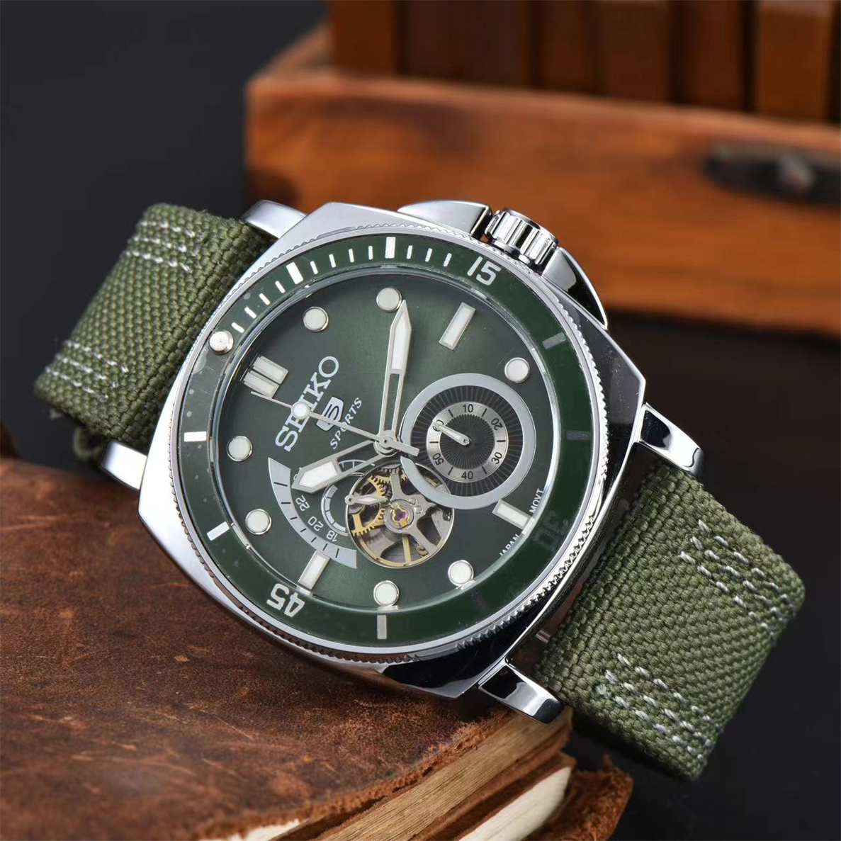 Mens SEIKOity wristwatches designer Automatic Mechanical watches high quality Boutique Steel Strap Designer Tourbillon watches men Wholesale Watch #163