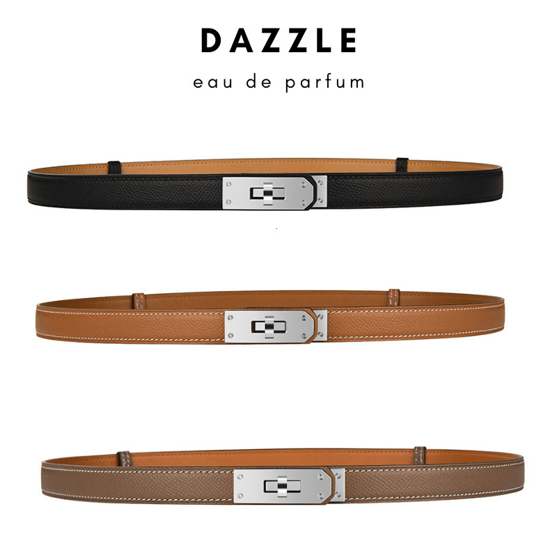 Genuine Leather Versatile with Skirts and Dresses Adjustable Waist Slim Style Kelly Belt for Women d40 718 51