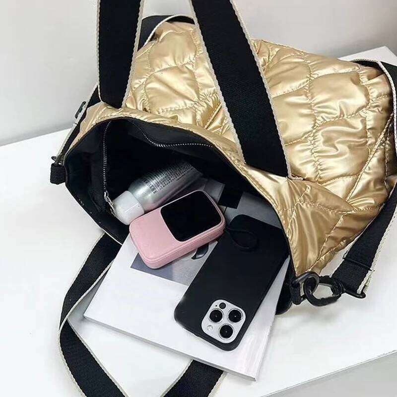 Chic Quilted Shoulder Lightweight Adjustable Strap Casual Multi Color Tote for Daily Commute Functional Bag 1100368158