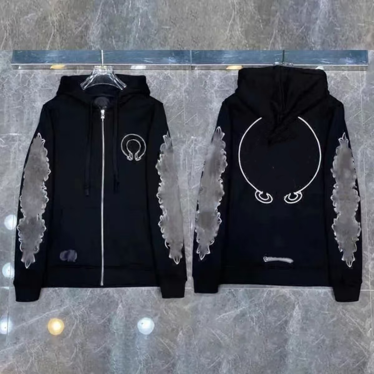 2026 Designer Chrome hoodies mens hoodie pullover cardigan long sweatshirts long sleeve jacket loose cotton hoody coat mens woman hip hop streetwear hooded hoodie
