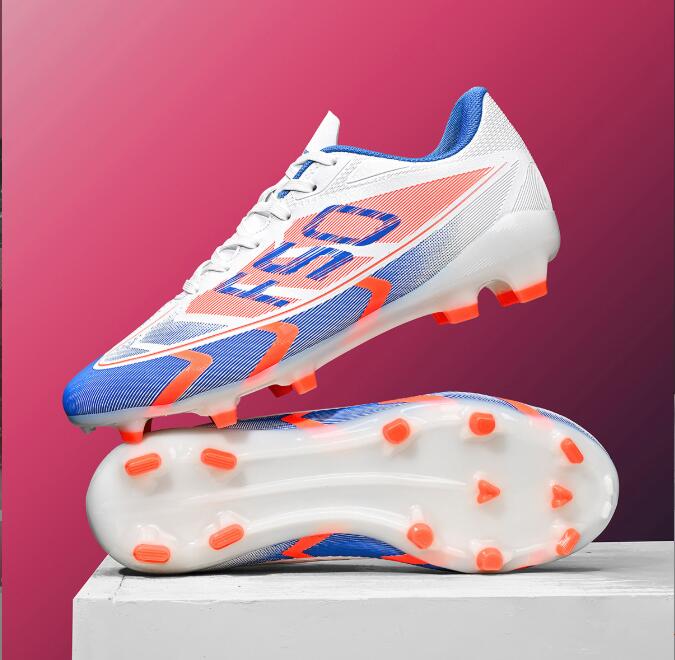 Low-cut football shoes with long studs for adults, men and women, sports anti-skid wear-resistant competition training shoes