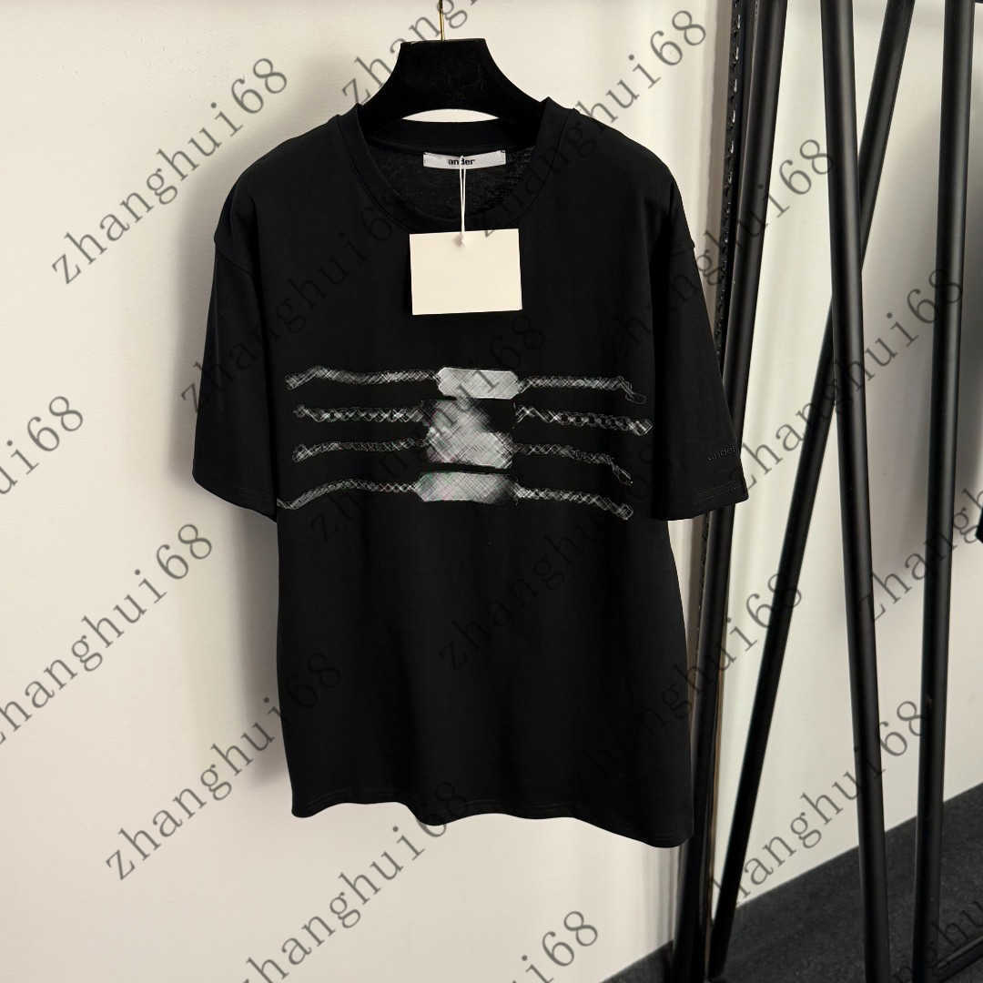 Fashion women shirt casual girls tops designer clothes women embroidered chain printed pure cotton short sleeved T ropa de mujer A697X14N016
