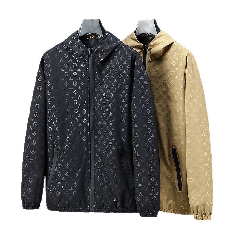 New Design Beach Jacket 2026 Spring Men's Retro Luxury Jacket, Lightweight Sun Protection Hooded Coat, Vintage-Inspired Youth Casual Outerwear