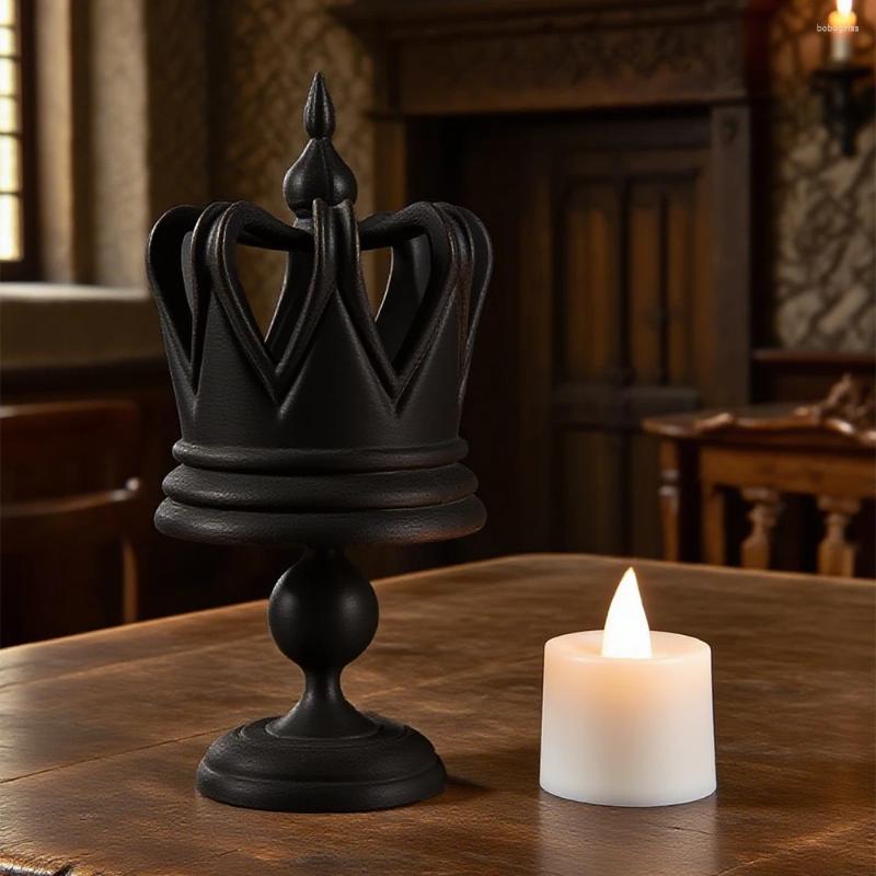 Candle Holders Cross-border Crown-shaped Candlestick Detachable Black Decorative Holder For European Home Table Atmosphere Decoration Sc H260310