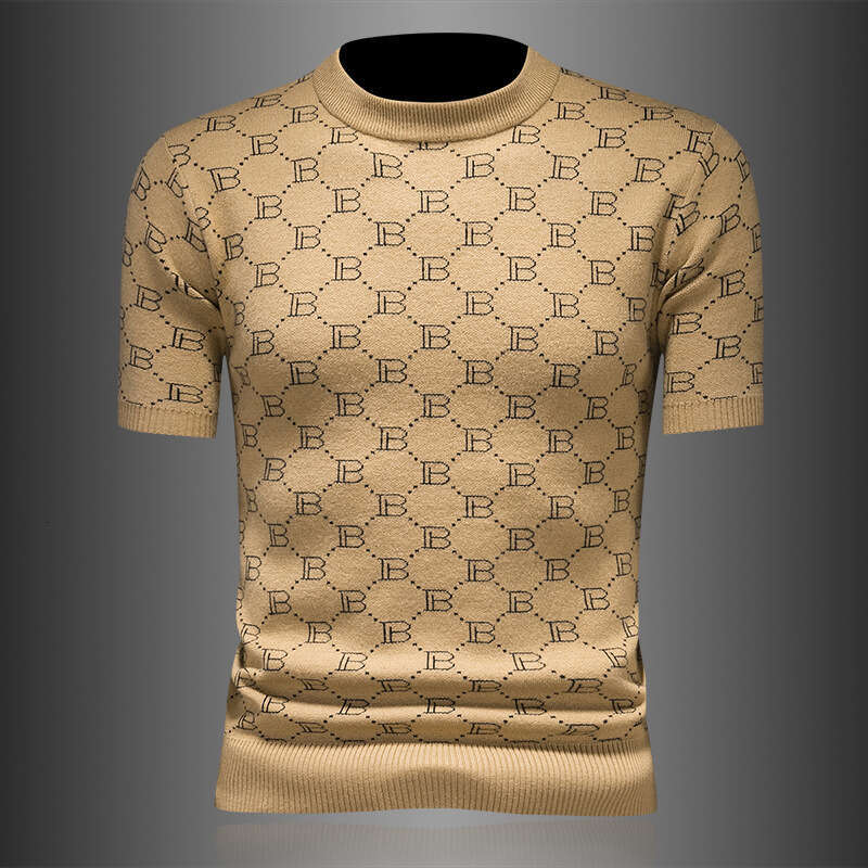 Autumn Winter New Men's Sweater Slim Fit Polo Collar Knitted Bottom Shirt Thickened and Warm