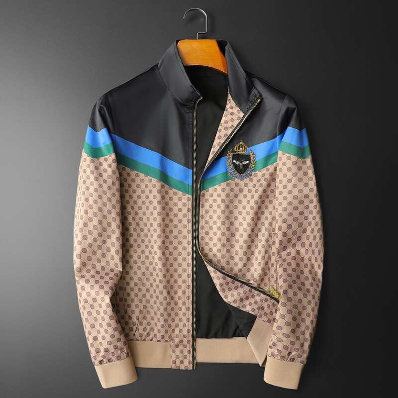 European Brand Fashion Stand Collar Trendy Jacket Spring New Men's Clothing
