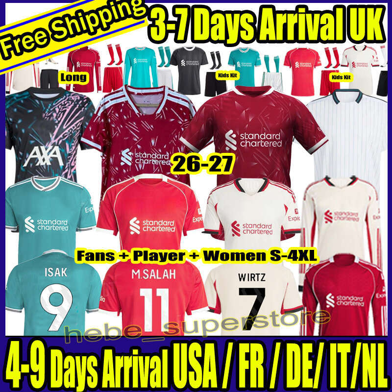 Liverpool 25 26 27 MAC ALLISTER soccer jersey football shirt GAKPO Luis DIaz SZOBOSZLAI A.BECKER men kids kit uniforms SALAH FRIMPONG Konate Wirtz Kerkez DIOGO JOTA