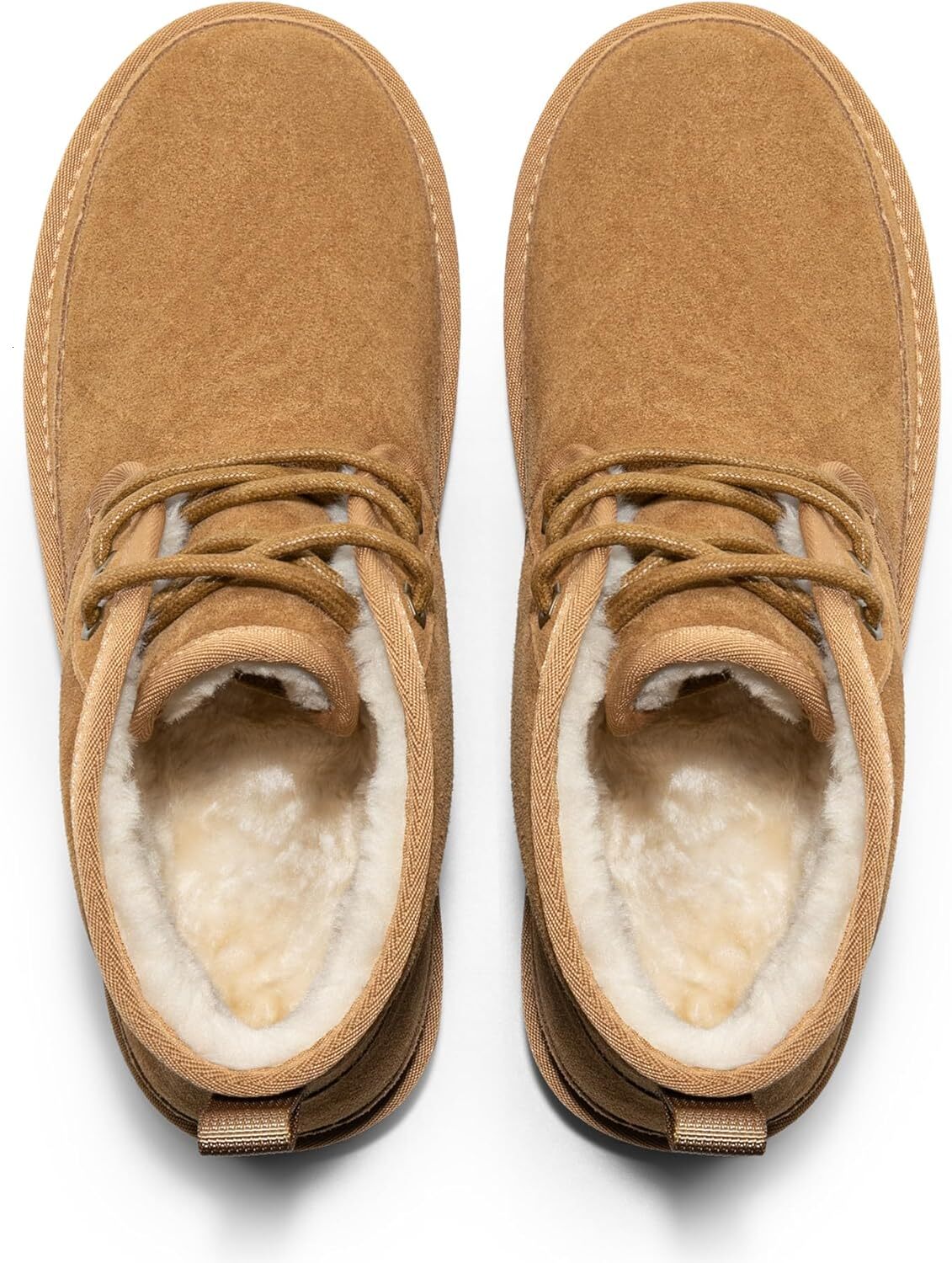 Ddmybear Men S Winter Snow Fuzzygo Cozy Suede Leather Cold Weather Warm Outdoor Casual Ankle Boots