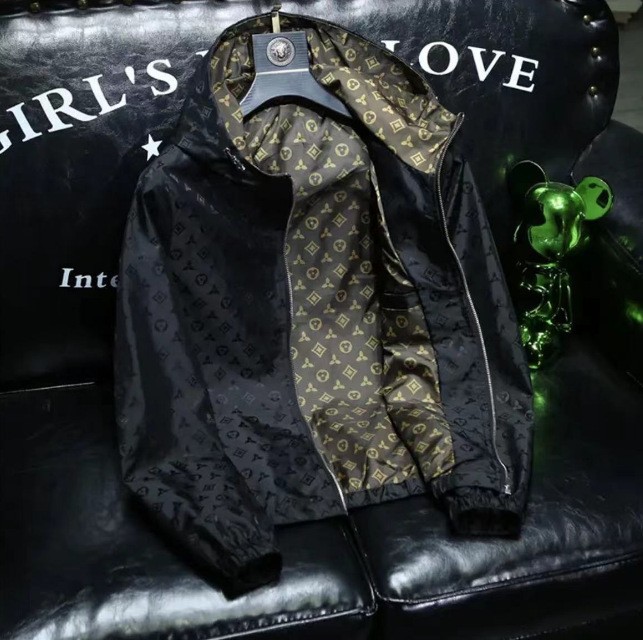 Luxury Jacket 2026 Spring New Men's Hooded Print Jacket, European Style Zip-Up Casual Coat, Slim Fit Trendy Bestseller Outerwear