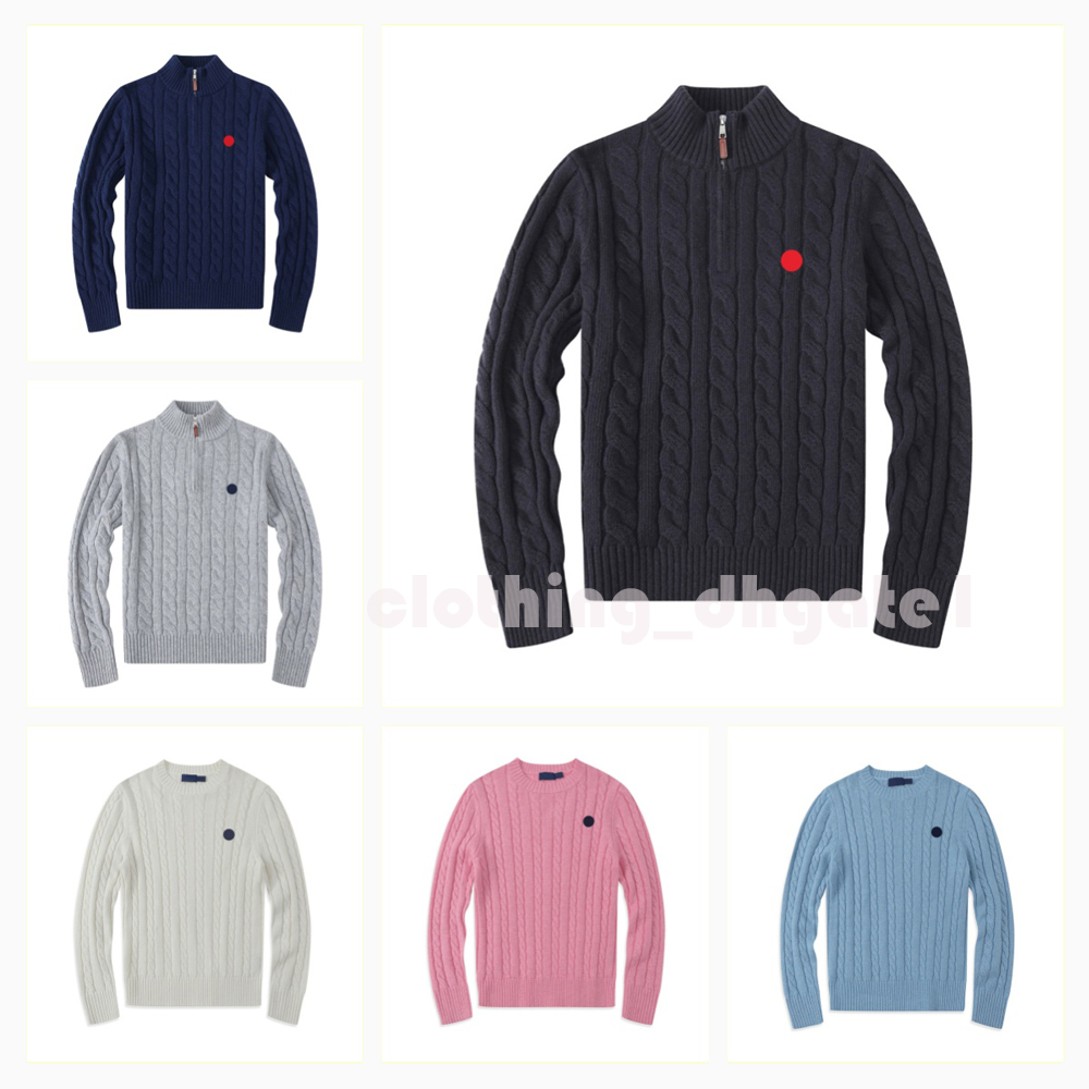 Mens Designer Wool Sweaters Cardigan Casual High Quality Pull Half Zip Women Hoodie Jacket Winter Long Sleeve Sweater Pullover Size S-2Xl