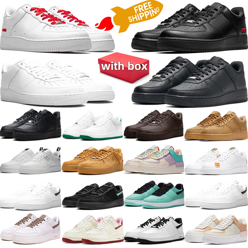 free shipping designer shoes men women platform sneakers Triple White Black Brown Red mens trainers Low Tops tennis Luxury Original shoes with box