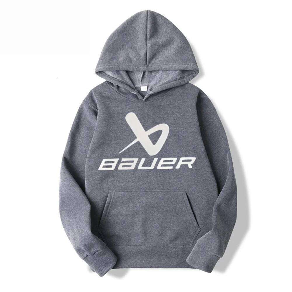 Men's hooded sweatshirt with Bauer style signature autumn and winter fashion is suitable for casual outings XJ260107 - view 5