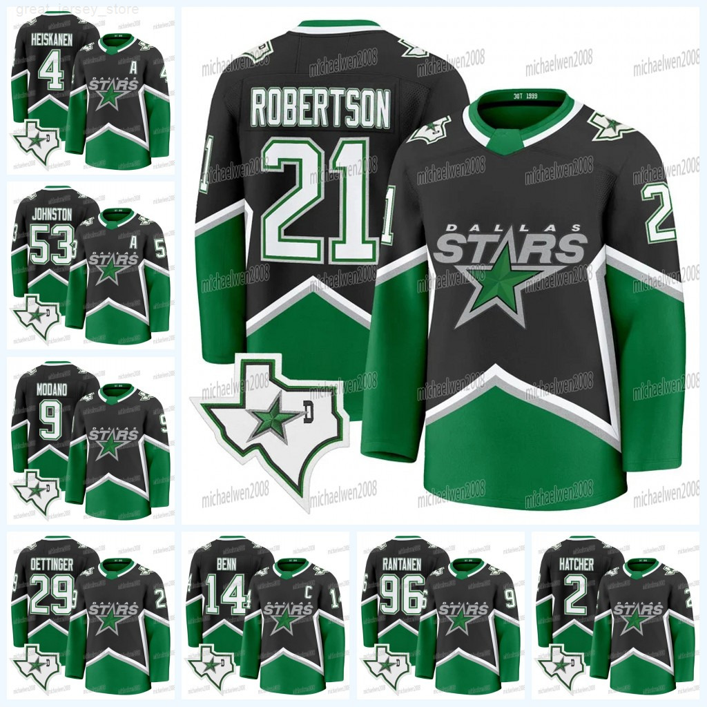 Dallas Star 2025-26 The 99 Throwback Hockey Jersey Jason Robertson Tyler Seguin Miro Heiskanen Esa Lindell Jake Oettinger Jamie Benn Roope Hintz Harrison Custom