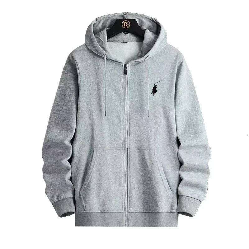 Zipper sportswear men's autumn and winter set long sleeved hoodie jacket X260107