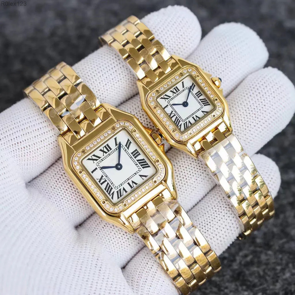 JASON007 Luxury Watch Womens Couple Watches Men High Quality Panthere 22MM/27MM Square Lady Watch Gift Classic Waterproof Gold Silver color Designer Watch montre