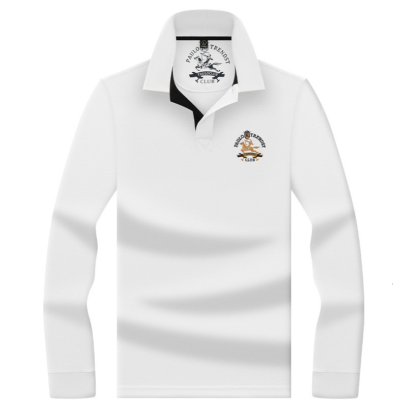Luxury Brand Designer Clothes Hexagonal Bead Silk Cotton Mens Embroidered Pony Long Sleeve Polo Shirt Mens Casual Turn-Down Collar Top Paul T-Shirt