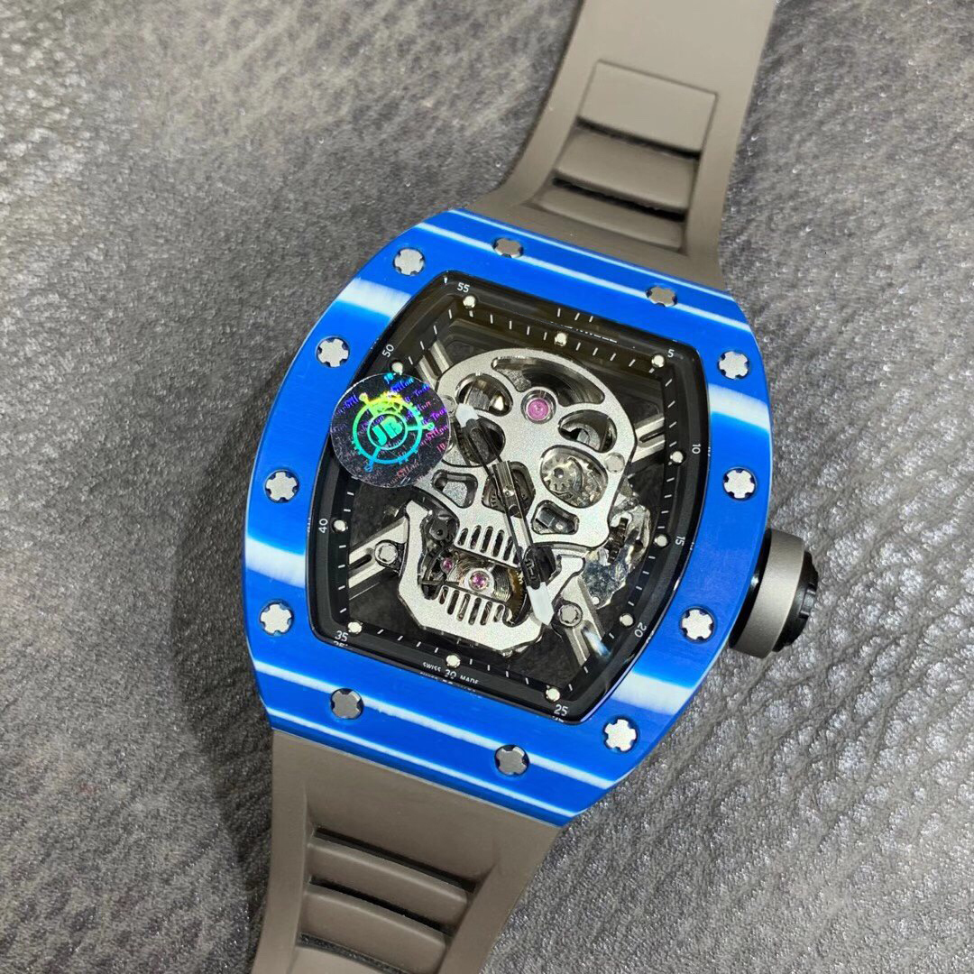 2026 Top quality AAAAA Luxury mens watch super clone watches ntpt carbon fiber rm52s designer watches men tourbillon mechanical movement e74f