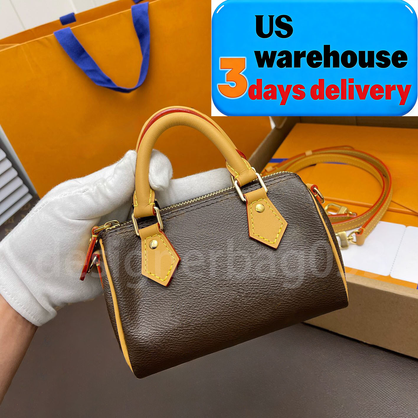 Designer bag Shoulder Bag Pillow bag Mini Nano Speddy bag 16cm Luxury Women Leather Handbags Denim Crossbody bag Embossed Totes Purse Flower classic Vintage clutch