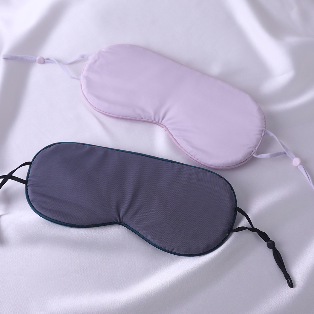 Cool and warm dual-sided silk eye mask for light-blocking sleep. Travel-friendly, breathable and cool eye mask. Available for wholesale at current pri