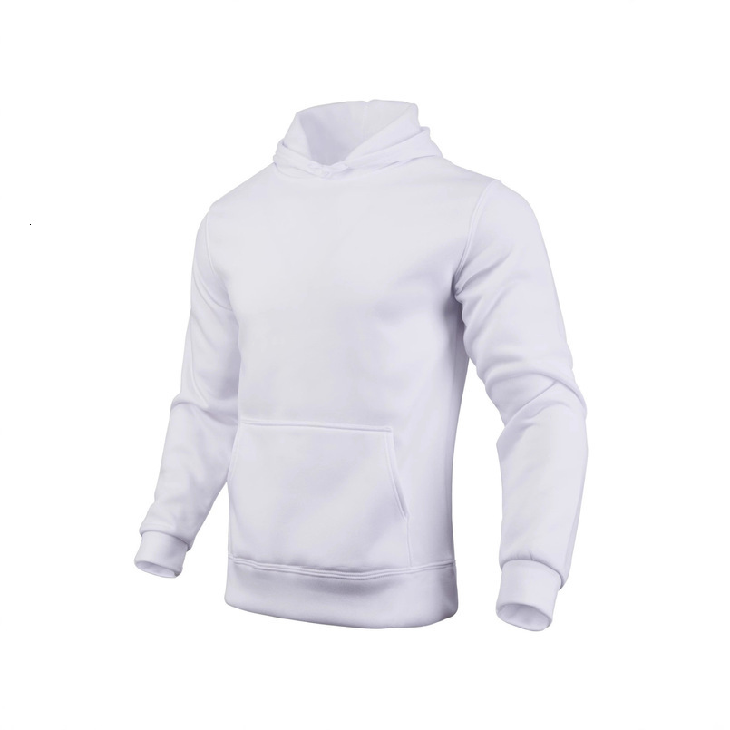 Men Women European and American Style Fleece Solid Color Hoodie Men's Sweatshirt Hooded Pullover Sports Casual Long Sleeve Cross-border