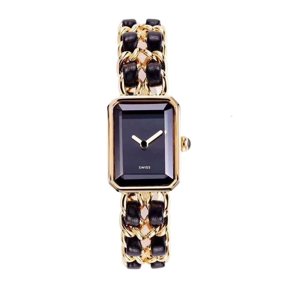 Square wholesale source, online celebrities, European and American vintage fashion brands, woven strap style, women's watch
