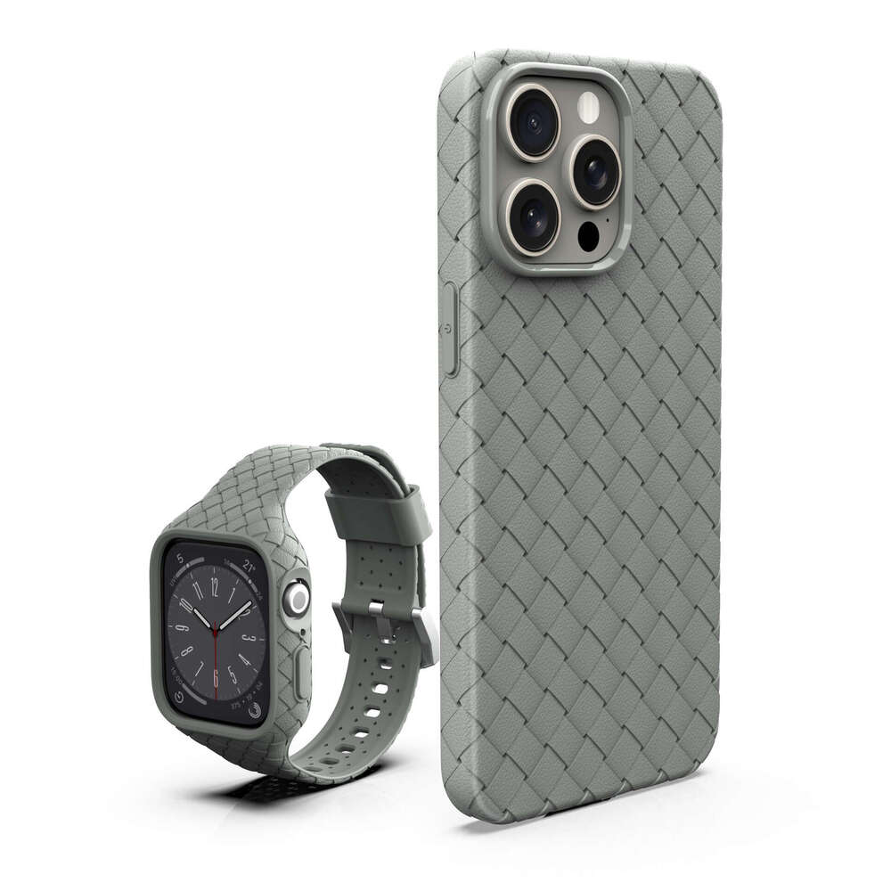 New Style Compatible With Apple 17 16 Woven Pattern Phone Case Lightweight Full Coverage Pro Couple Air Shockproof Max Protective Cover