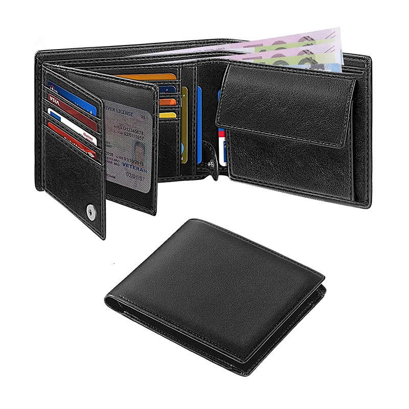 Wallets for Mens Muti-Functional RFID Blocking Slim Wallet with 15 Credit Card Holders 260104