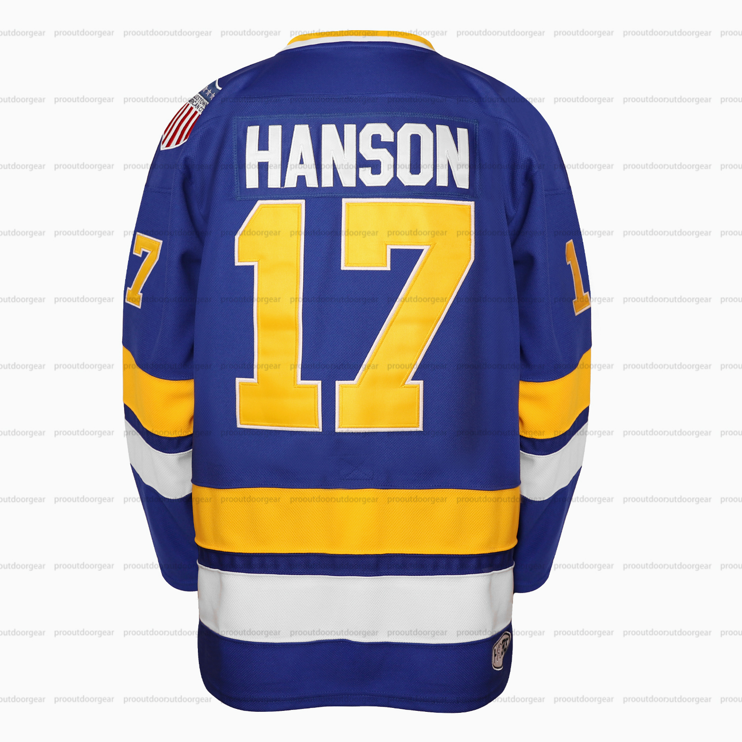 17 Hanson Brother Men's Ice Hockey Jerseys Stitched Letters with Pullover Closure Long Sleeves Adult In Stock Fast Shipping