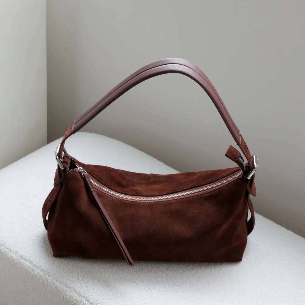 KABAHEBINGJUE Suede Cowhide Shoulder Bag Crossbody Design for Everyday Use 1100368158