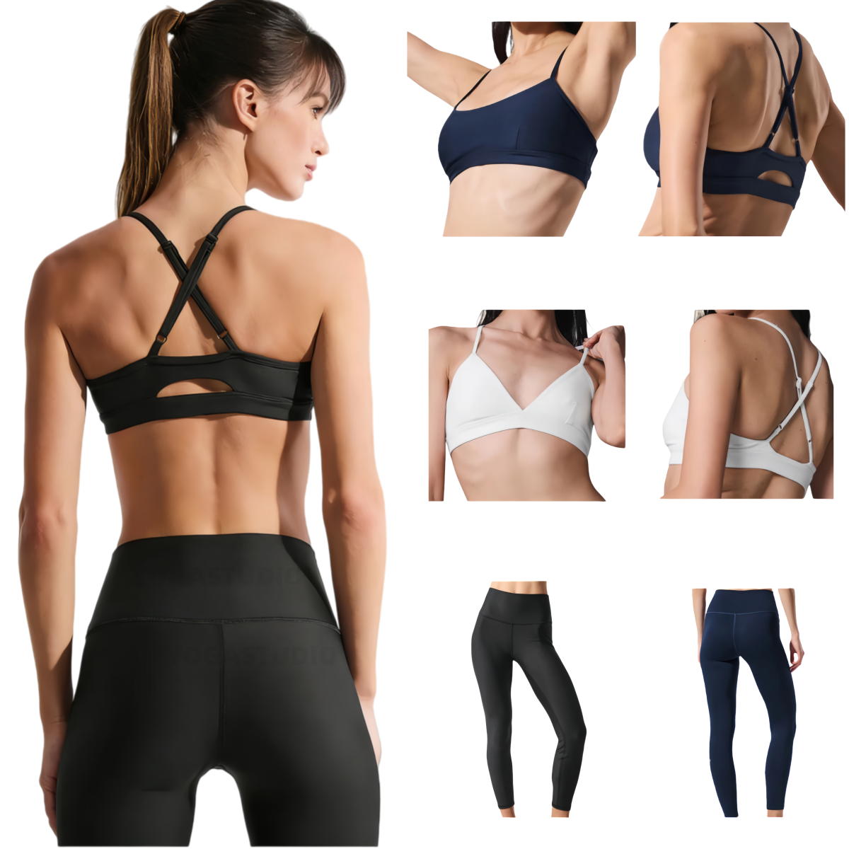 Alonessities Women Sweat Set:Splendor Bra And Airlift Intrigue Bra+Legging And Suit Up Trouser(Regular) Suitable For Sports And Everyday Wear