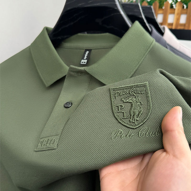 Luxury Brand Designer Clothes Short Sleeve Polo Shirt Men Pullover Tops Fashion Lapel Summer Light Business POLO Shirt Men's Clothing Short Sleev