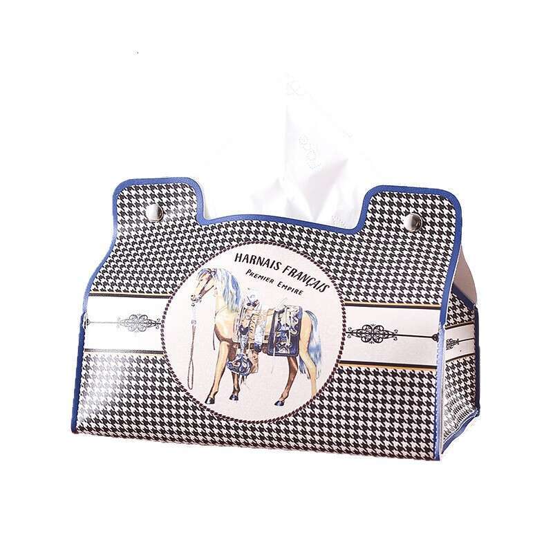 Roman Vintage Style Tissue Box Home Dining Table Napkin Holder Creative Car Tissue Holder Storage Pouch Tissue Bag