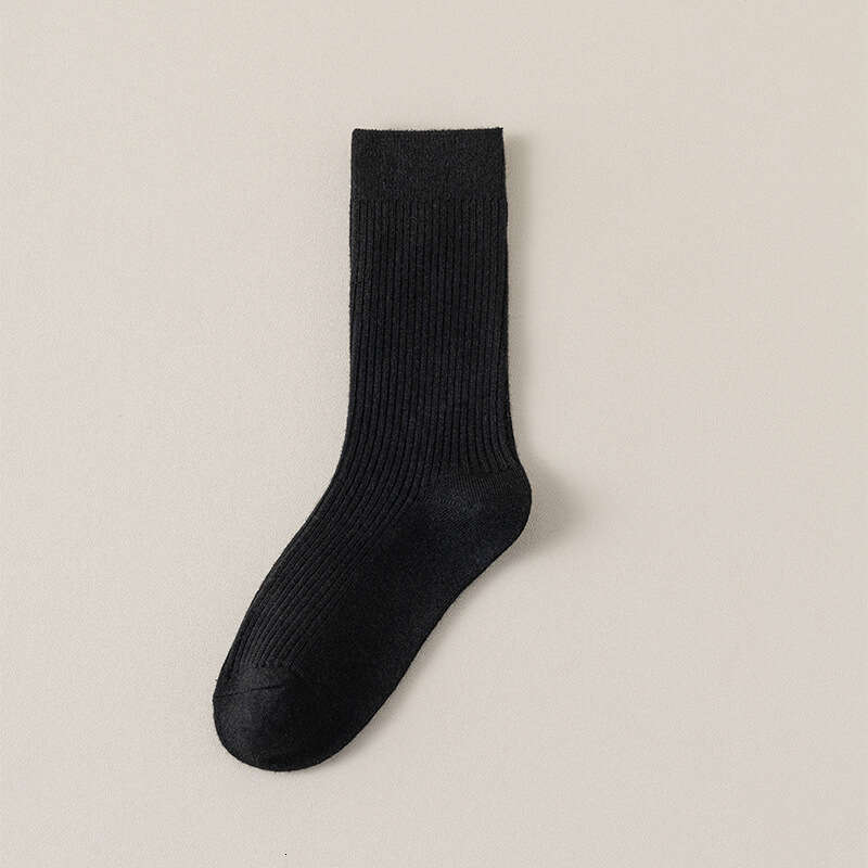 Wool For Women, Autumn And Mid-Calf Fleece-Lined, Thickened, Warm Winter Cashmere Socks, Slouchy Long Socks B5
