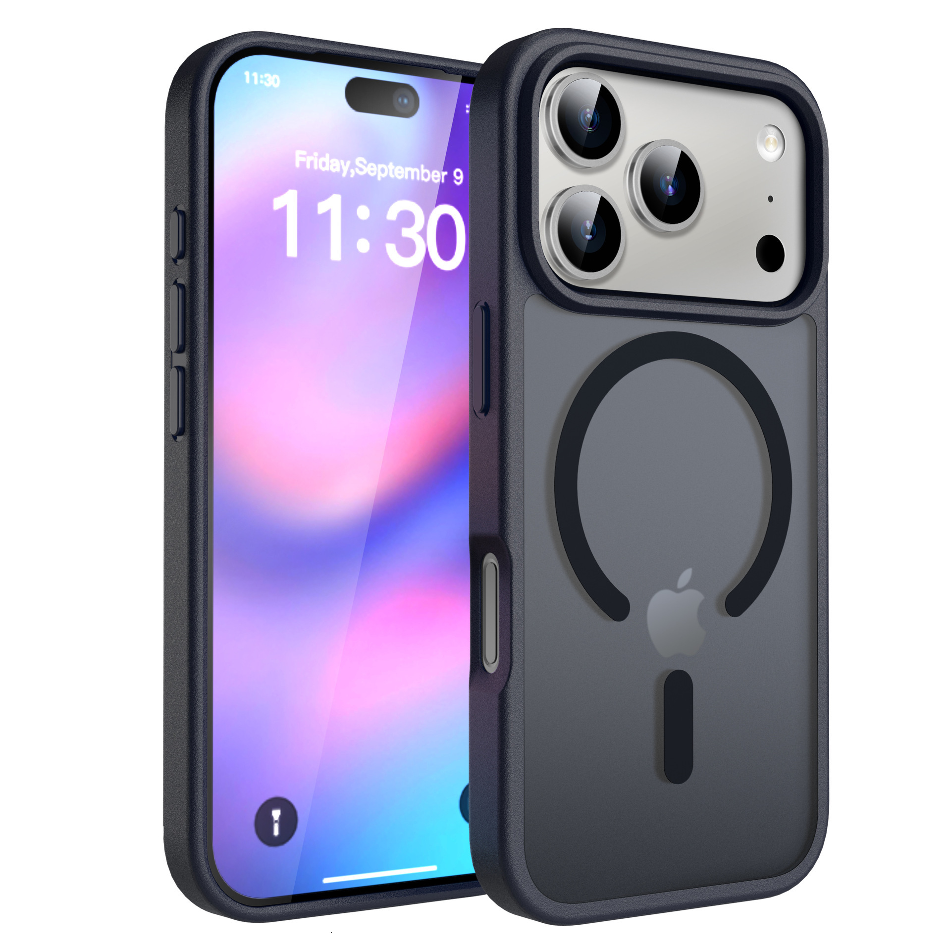Cross-border Apple 17pm Phone Case Magnetic 16pro Skin Feel Anti-drop iPhone 15 Pro Max Matte Protective Cover