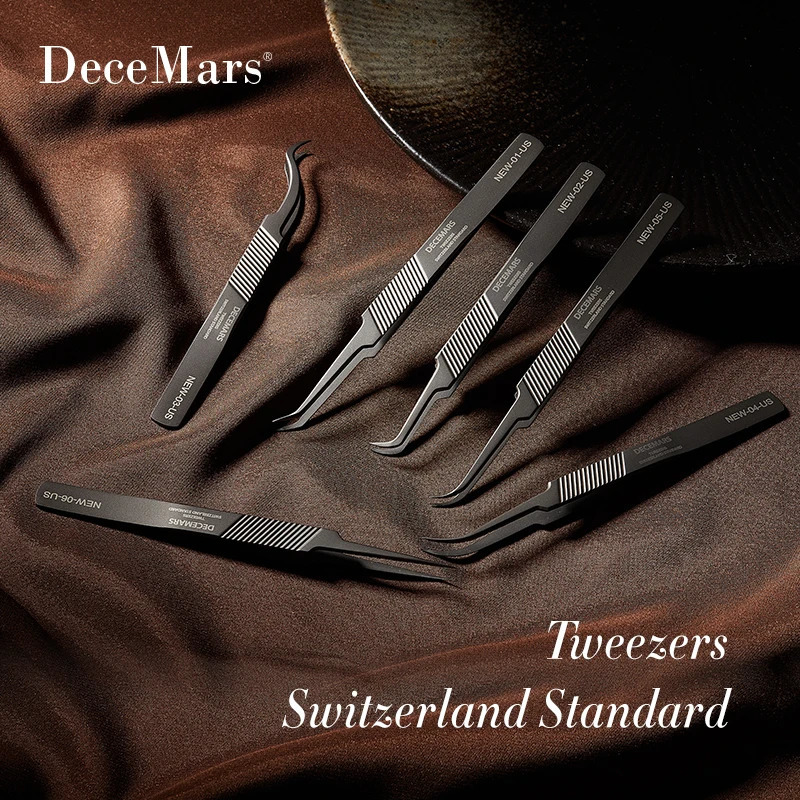DeceMars Type Eyelash Extension Tweezers 251231