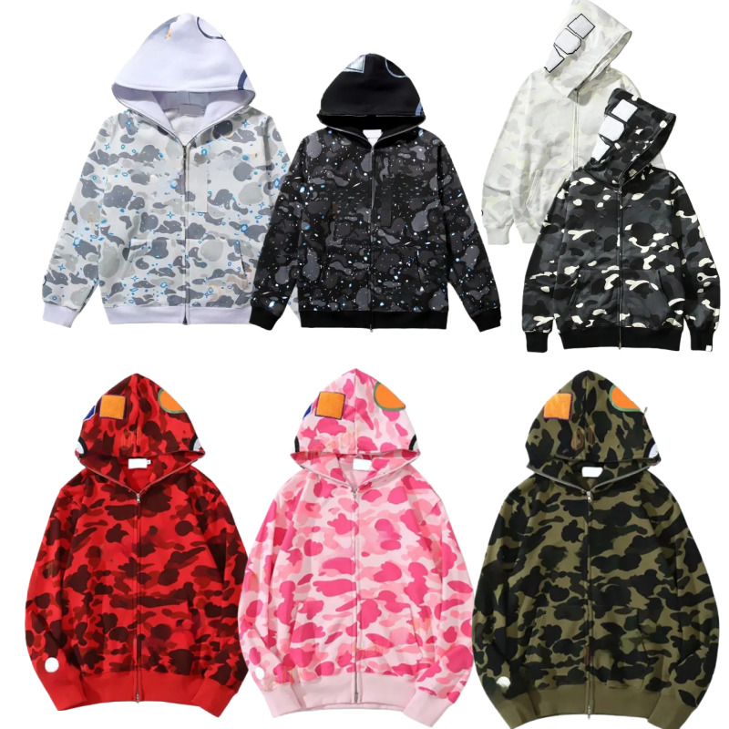 designer tracksuit hoodie full zip up hoodies mens camouflage jacket hoody hooded sweatshirt man womens sweater long sleeve cardigan asian size aa
