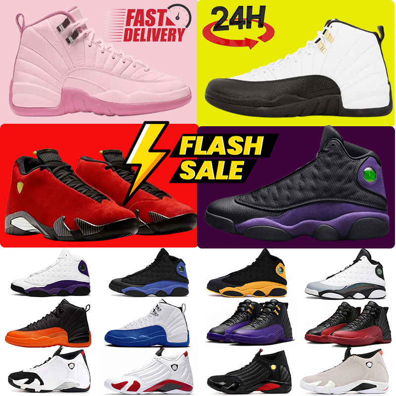 designer 12 12s 13 13s 14 14s basketball shoes white black ferrari Flu Game field purple taxi pink mens sports trainers outdoor sneakers 40-46