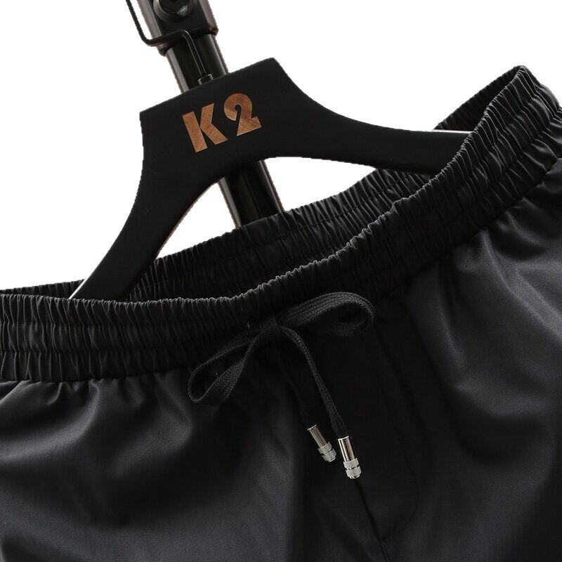 Luxury Designer Clothes New Summer Men's Ice Silk Casual Five-Point Printed Loose Beach Shorts Trendy Brand