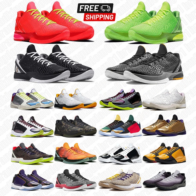 free shipping mamba 6 basketball shoes 5 for women mens trainers designer sneakers Mambacita Bruce Lee Alternate Chaos Think Yellow men outdoor sports kobeshoe 40-46