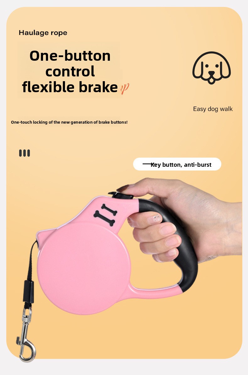 Retractable Dog Leash for Small Medium Dogs Corgi Shiba Inu with Comfortable Chest Strap for Outdoor Walking