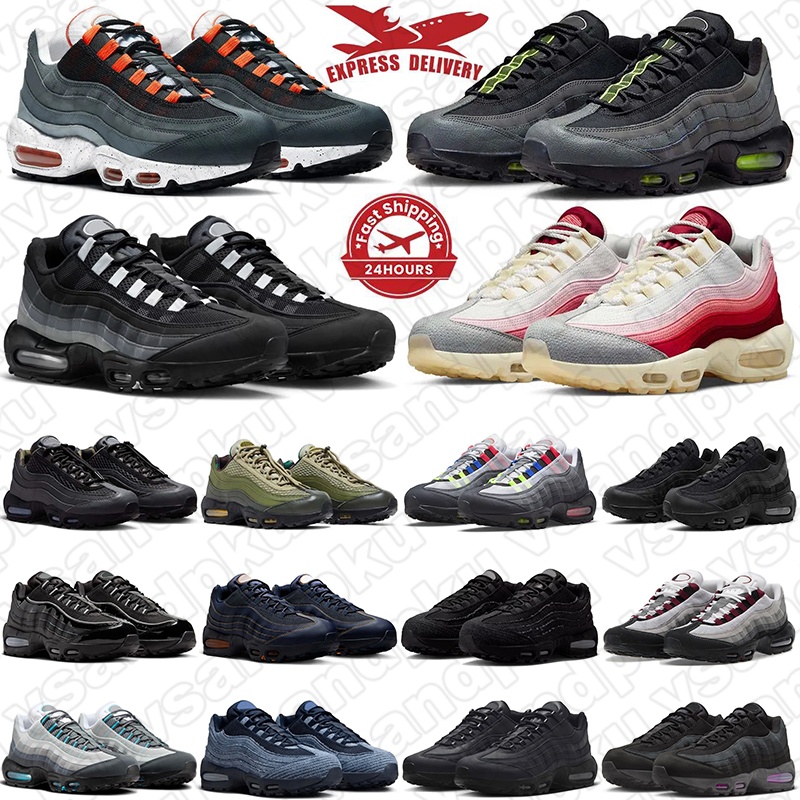 Free Shipping 95 95s designer sneakers outdoor shoes Hyper Turquoise Triple Black Blue Red for Mens Trainers Womens chaussures Outdoor Sportsr shoe 36-46