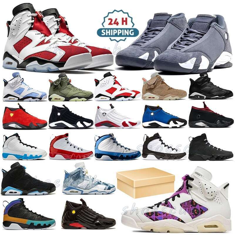 Designer Basketball Shoes 6s Blue mens womens shoes 9s black cement grey white 9 Designer shoes midnight navy women shoes basketball shoes 14s sneakers trainers