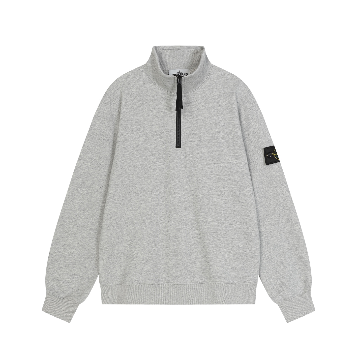 stone quarter zip up sweatshirts stone hoodie designer knit sweaters mens pullover half zipper pull luxury casual jumper Long Sleeve stone compass tops