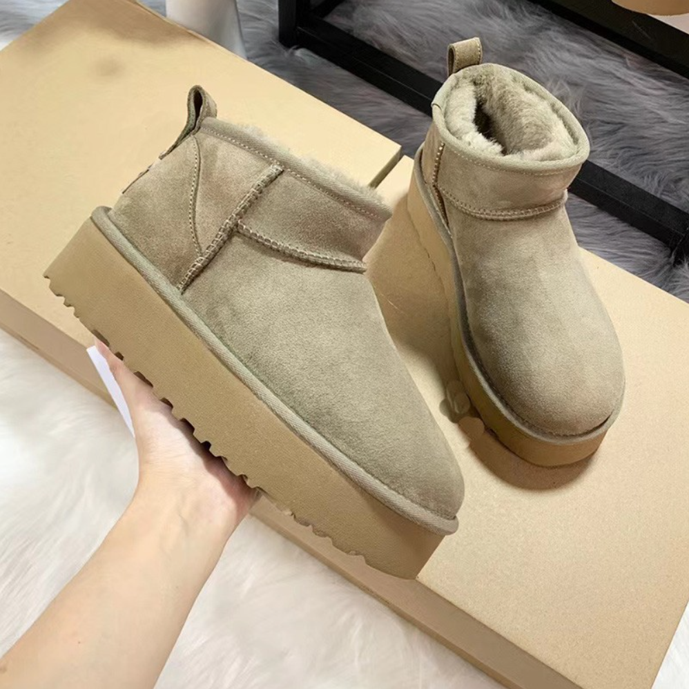 2026 Designer snow boots women Tasman slippers platform Boot tazz slide Classic ultra mini slipper Shearling suede men shoes womens winter ankle booties 35-46