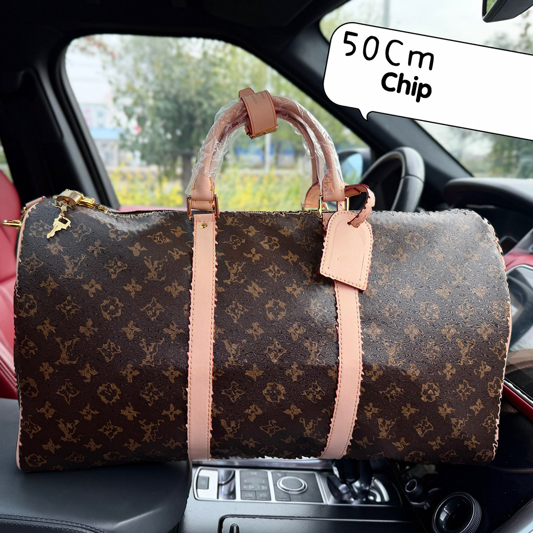 Duffle bag luxury duffle bag designer travel bag large capacity leather material bag fashiona versatile women men bag 50cm 10 styles very good